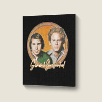 Simon Amp Garfunkel Retro Style Fan Design Portrait Canvas Print | Artistshot