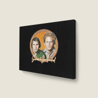 Simon Amp Garfunkel Retro Style Fan Design Landscape Canvas Print | Artistshot