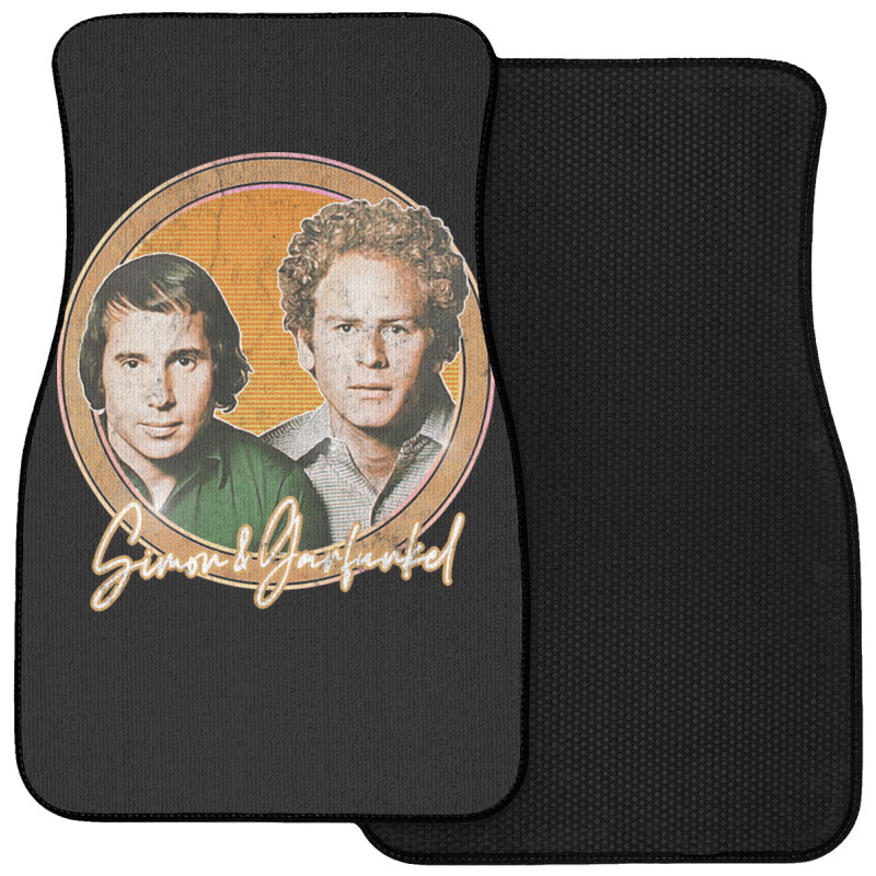 Simon Amp Garfunkel Retro Style Fan Design Front Car Mat | Artistshot