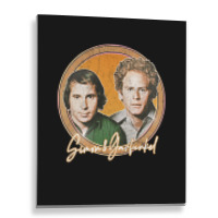 Simon Amp Garfunkel Retro Style Fan Design Metal Print Vertical | Artistshot