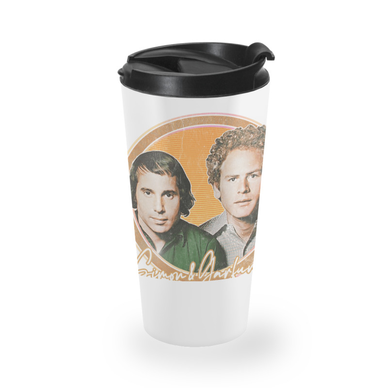 Simon Amp Garfunkel Retro Style Fan Design Travel Mug | Artistshot