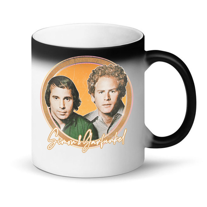 Simon Amp Garfunkel Retro Style Fan Design Magic Mug | Artistshot