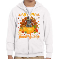 Happy Thanksgiving Australian Cattle Dog Turkey Pumpkin Premium T Shir Youth Zipper Hoodie | Artistshot