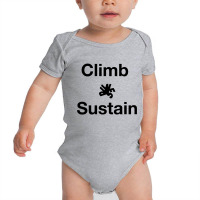 Bouldering Climb Hiking Mountains Baby Bodysuit | Artistshot