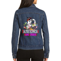 Dialysis Technician Ladies Denim Jacket | Artistshot