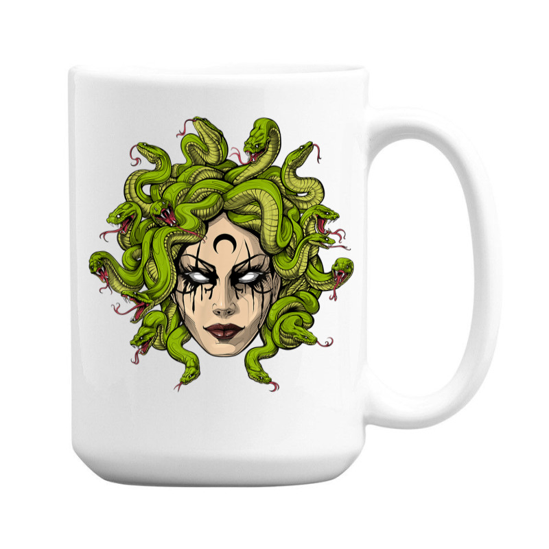 Medusa Greek Goddess Snakes Ancient Greece Mythology Gothic 15 Oz Coffee Mug | Artistshot