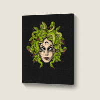 Medusa Greek Goddess Snakes Ancient Greece Mythology Gothic Portrait Canvas Print | Artistshot