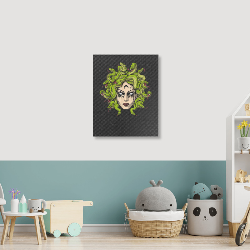 Medusa Greek Goddess Snakes Ancient Greece Mythology Gothic Portrait Canvas Print | Artistshot