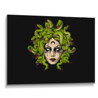 Medusa Greek Goddess Snakes Ancient Greece Mythology Gothic Metal Print Horizontal | Artistshot