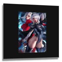 Bayonetta's Classic Banner Metal Print Square | Artistshot