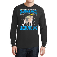 Greenland Dog T  Shirt Greenland Dog With Guardian Angel T  Shirt Long Sleeve Shirts | Artistshot