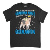 Greenland Dog T  Shirt Greenland Dog With Guardian Angel T  Shirt Classic T-shirt | Artistshot