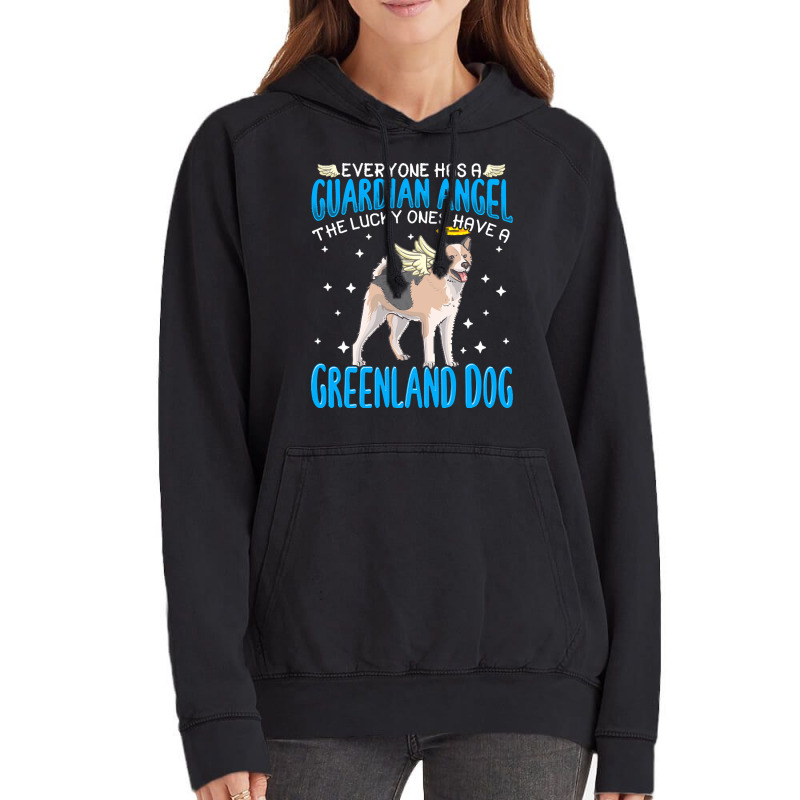 Greenland Dog T  Shirt Greenland Dog With Guardian Angel T  Shirt Vintage Hoodie | Artistshot