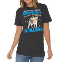 Greenland Dog T  Shirt Greenland Dog With Guardian Angel T  Shirt Vintage T-shirt | Artistshot