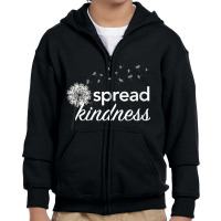 Womens Spread Kindness Dandelion V Neck T Shirt Youth Zipper Hoodie | Artistshot