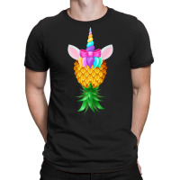 Swinger Upside Down Pineapple Magical Unicorn Rainbow Head Premium T S T-shirt | Artistshot