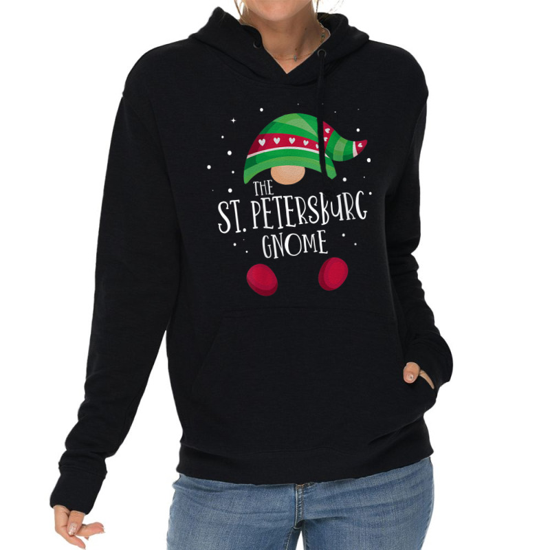 Womens St. Petersburg Gnome Family Matching Christmas Pajamas V Neck T Lightweight Hoodie by cm-arts | Artistshot