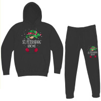 Womens St. Petersburg Gnome Family Matching Christmas Pajamas V Neck T Hoodie & Jogger Set | Artistshot