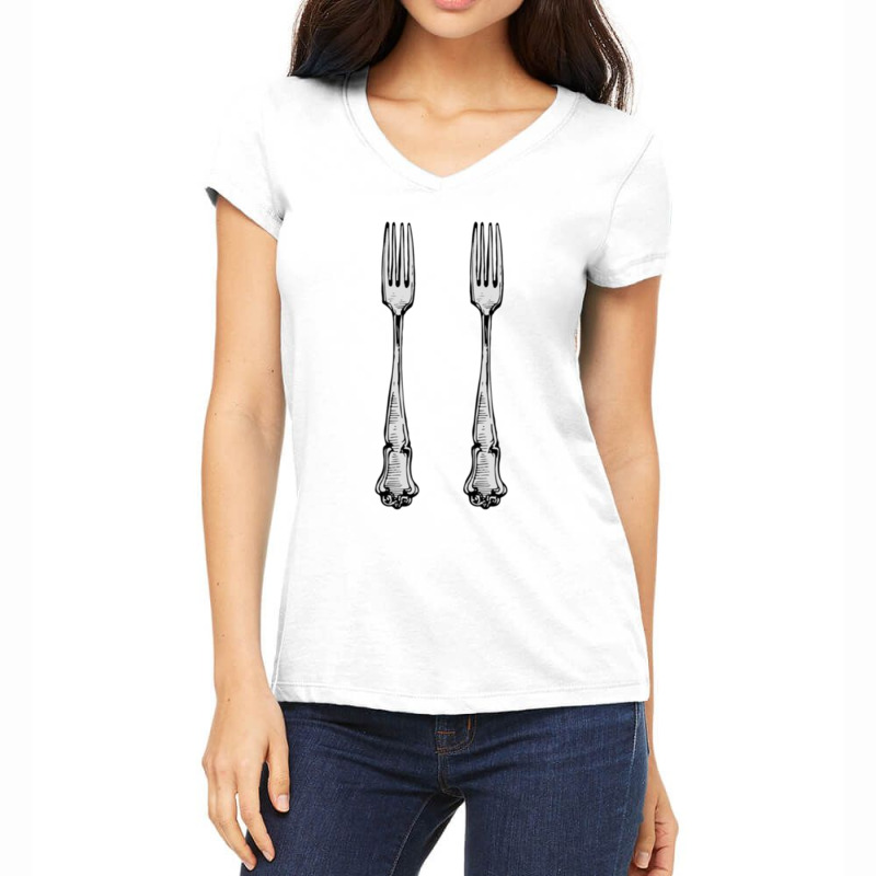 Forks Women's V-Neck T-Shirt by MONIQUEWORTH | Artistshot