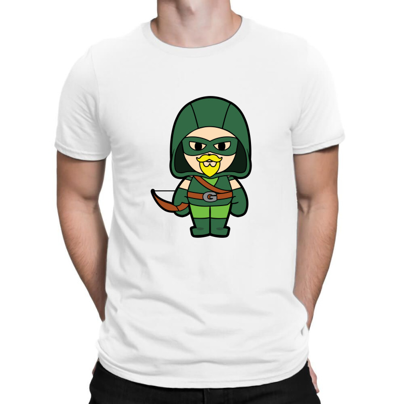 Custom Classic Green Arrow Chibi T-shirt By Janurhijo@ -  Artistshot