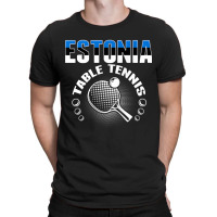 Estonia Table Tennis Fans Jersey Estonian Ping Pong Lovers Tank Top T-shirt | Artistshot