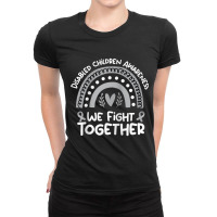 We Fight Together  Disabled Children Awareness Month Raglan Baseball T Ladies Fitted T-shirt | Artistshot