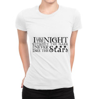 I Like The Night Ladies Fitted T-shirt | Artistshot