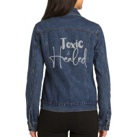 Toxic And Healed 1 Premium T Shirt Ladies Denim Jacket | Artistshot