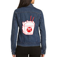 Chicken Teriyaki Ladies Denim Jacket | Artistshot