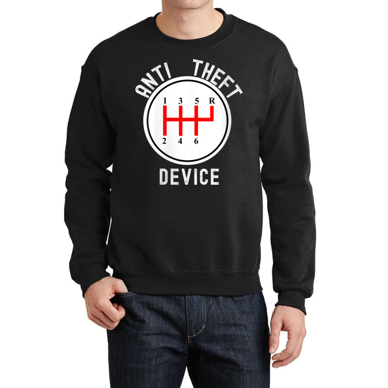 Womens Manual Transmission Stick Shift Millennial Anti Theft Device V Crewneck Sweatshirt by cm-arts | Artistshot