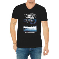 Soulside Journey By Darkthrone   Old School Norwegian Black Metal V-neck Tee | Artistshot