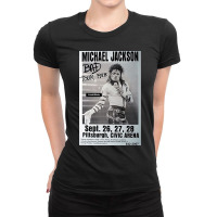 Black And White Michael Ladies Fitted T-shirt | Artistshot