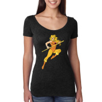 Thundercats Cheetara Portrait Women's Triblend Scoop T-shirt | Artistshot