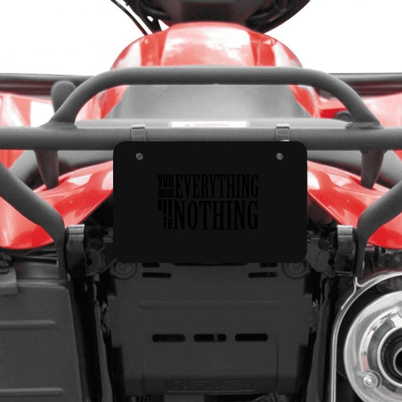 Orchestra  Everything To Nothing Atv License Plate | Artistshot