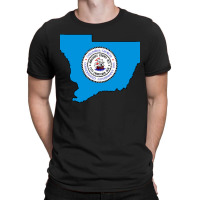 Flag Map Of Columbus T-shirt | Artistshot