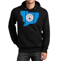 Flag Map Of Columbus Unisex Hoodie | Artistshot