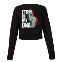 Mexican Italian Dna Heritage Nationality Flag Cropped Sweater | Artistshot