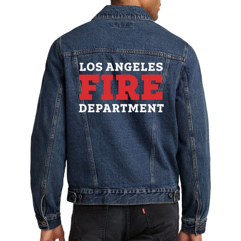 Lafd Los Angeles Fire Department Men Denim Jacket | Artistshot