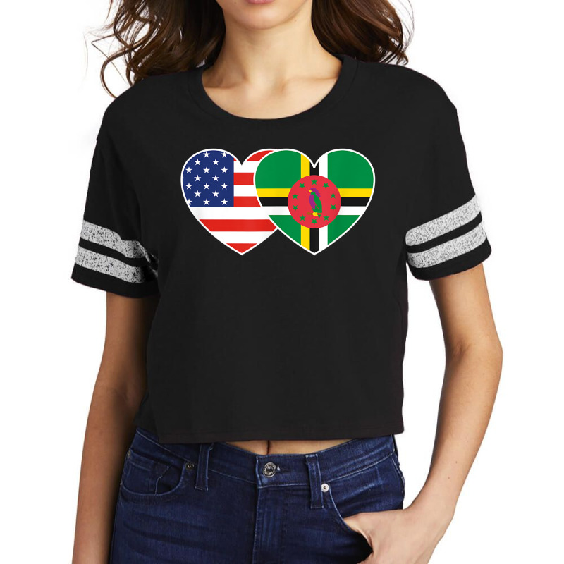 Dominica Usa Flag Tee For Commonwealth Dominican Americans Scorecard Crop Tee by LucianaFoster | Artistshot