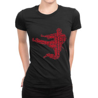 Karate  Martial Arts Word Cloud Tee Shirt Ladies Fitted T-shirt | Artistshot