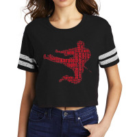 Karate  Martial Arts Word Cloud Tee Shirt Scorecard Crop Tee | Artistshot