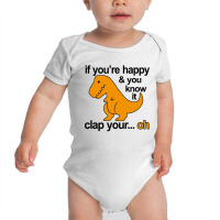 T Rex Clap Your Hands Baby Bodysuit | Artistshot