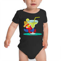 Tropical Summer Vacation Birds Parrots Drinking Margarita T Shirt Baby Bodysuit | Artistshot