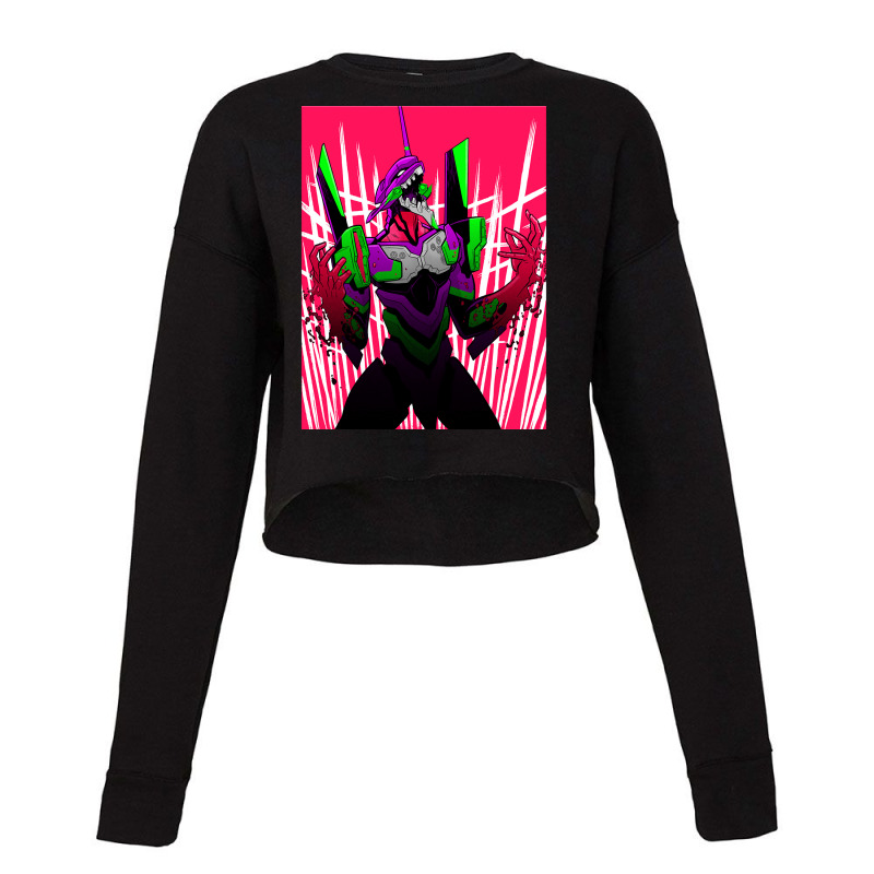 Anime Evangelion Unit 01 Classic Cropped Sweater by cm-arts | Artistshot