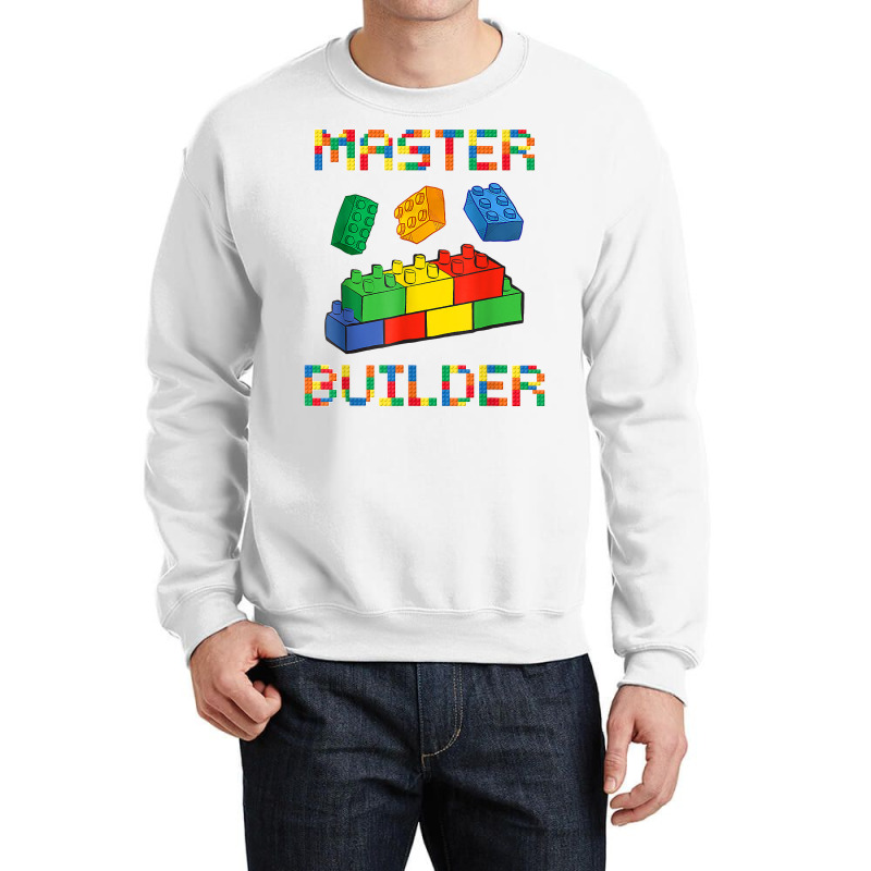 Brick Builder Blocks Building Master Builder Funny Toys Kids T Shirt Crewneck Sweatshirt | Artistshot