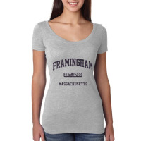 Framingham Massachusetts Ma Vintage State Athletic Style Raglan Baseba Women's Triblend Scoop T-shirt | Artistshot