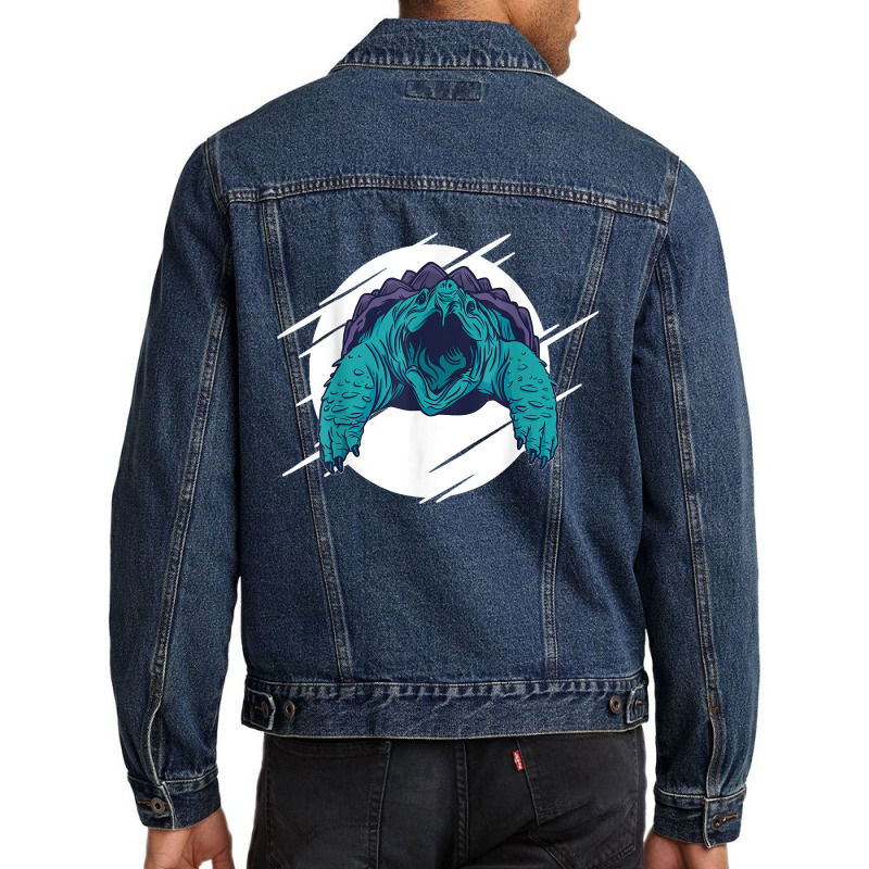 Alligator Snapping Turtle Men Denim Jacket | Artistshot