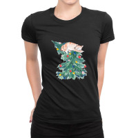 Christmas For People Who Have Cats Ladies Fitted T-shirt | Artistshot