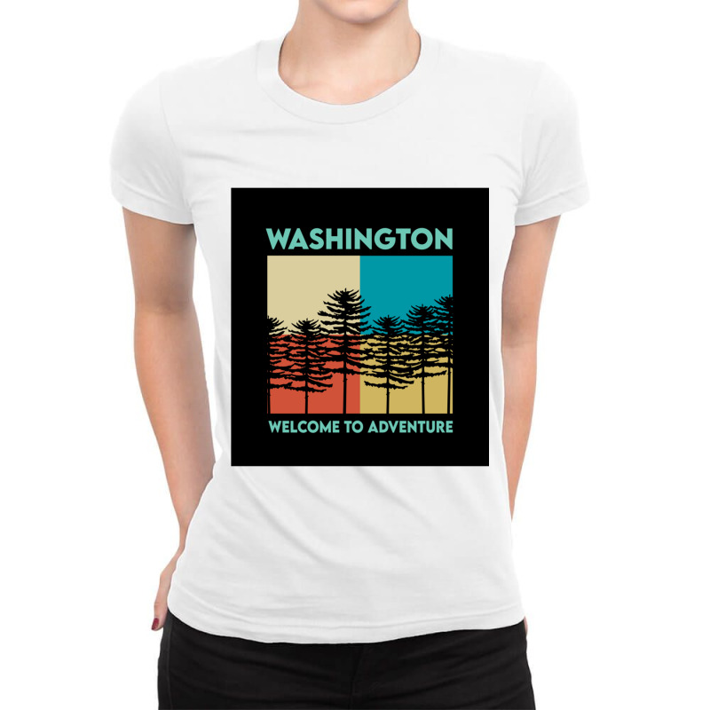 Washington State Ladies Fitted T-Shirt by JOEGARZA | Artistshot