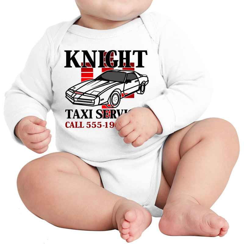 Knight Taxi Services Call 555 1982 Long Sleeve Baby Bodysuit by Fresco | Artistshot